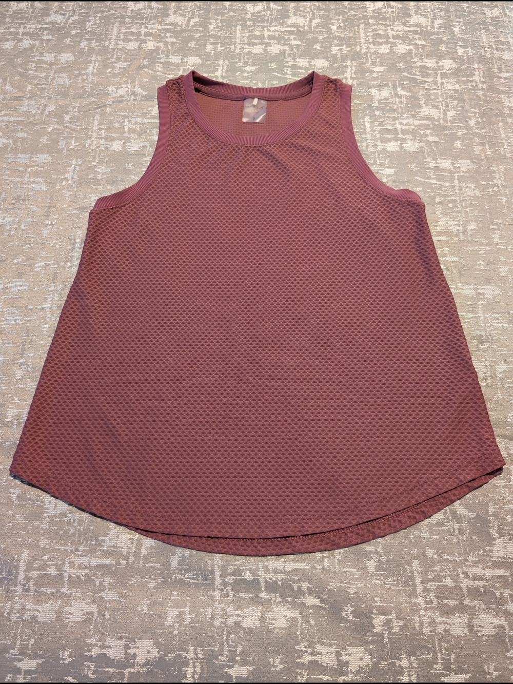CALIA by Carrie Underwood Textured Scoop Neck Tank Top - Mauve